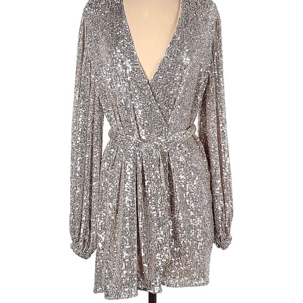 ZARA cocktail wrap mini dress or top
